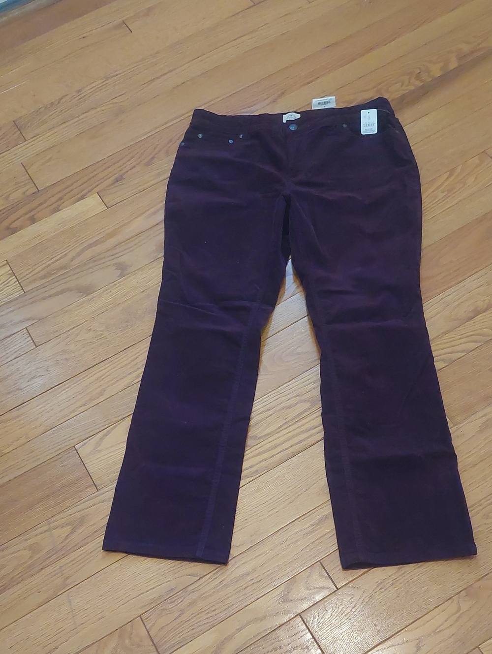 St. John's Bay Plum Corduroy Pants